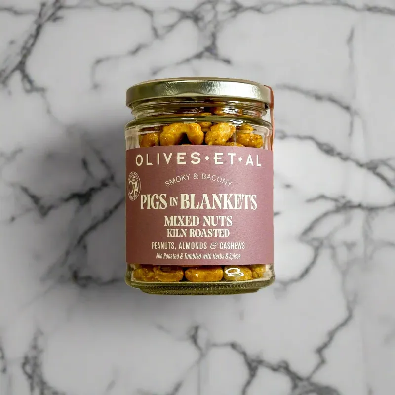 PIGS IN BLANKETS MIXED NUTS - 150G JAR
