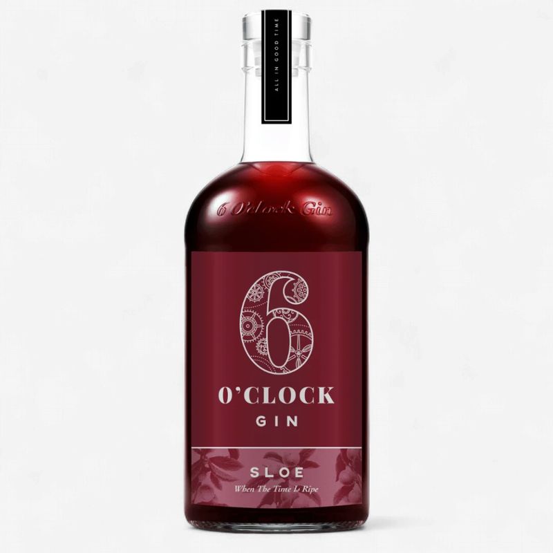 6 O'CLOCK GIN SLOE 70CL