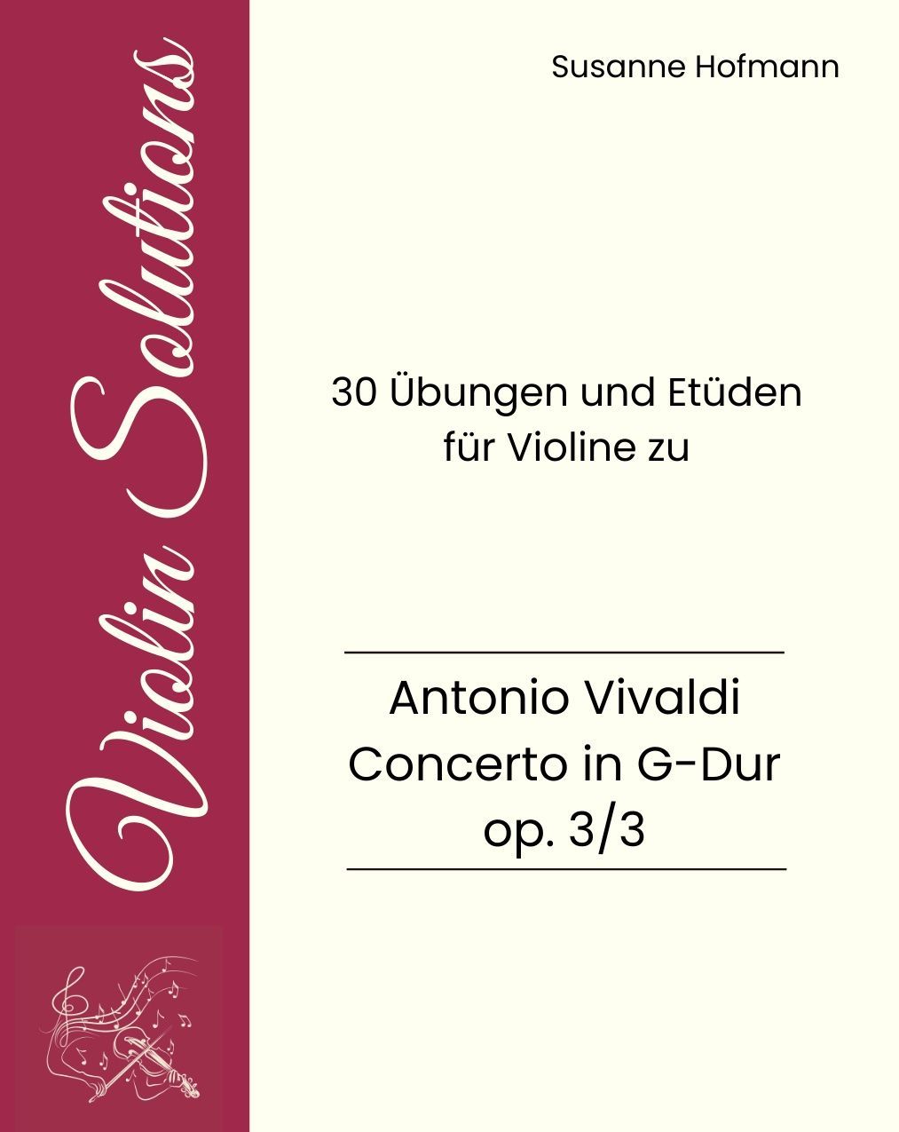 In den 30 Übungen und Etüden übst du die Herausforderungen des Concerto G-dur für Violine von Vivaldi mit kleinen, knackigen Musikstücken. Danach spielt sich das Concerto in G von Vivaldi fast von allein!