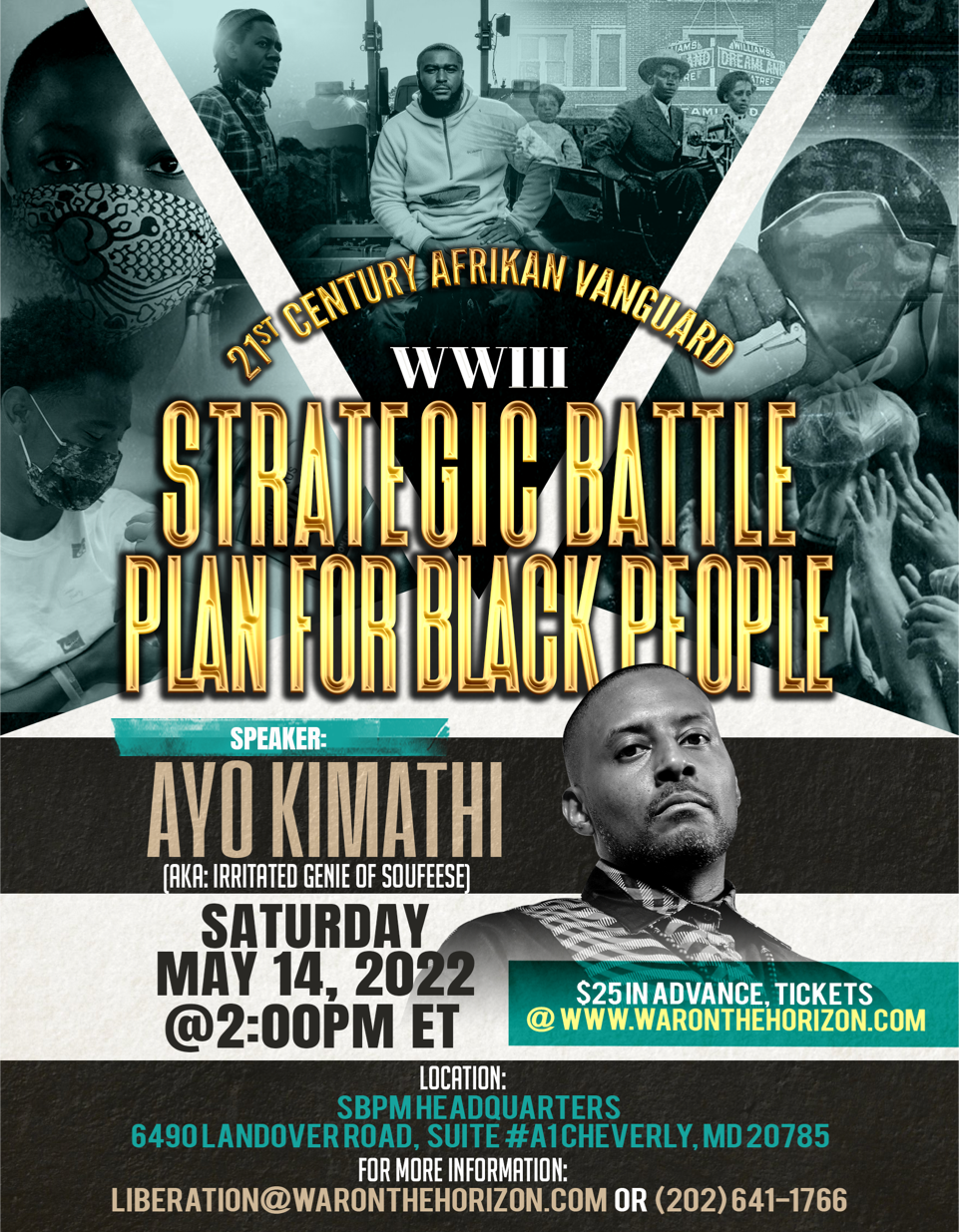 WWIII Strategic Battle Plan for Black People - Sat May 14, 2022 @ 2:00pm ET