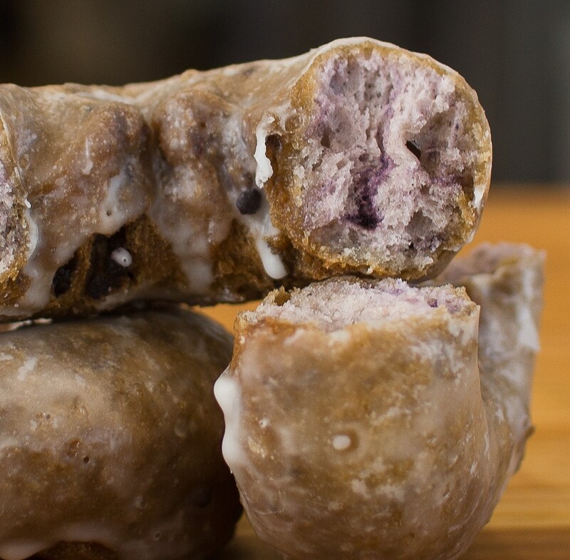 Blueberry Cake Donut, Glaze (Single Donut)