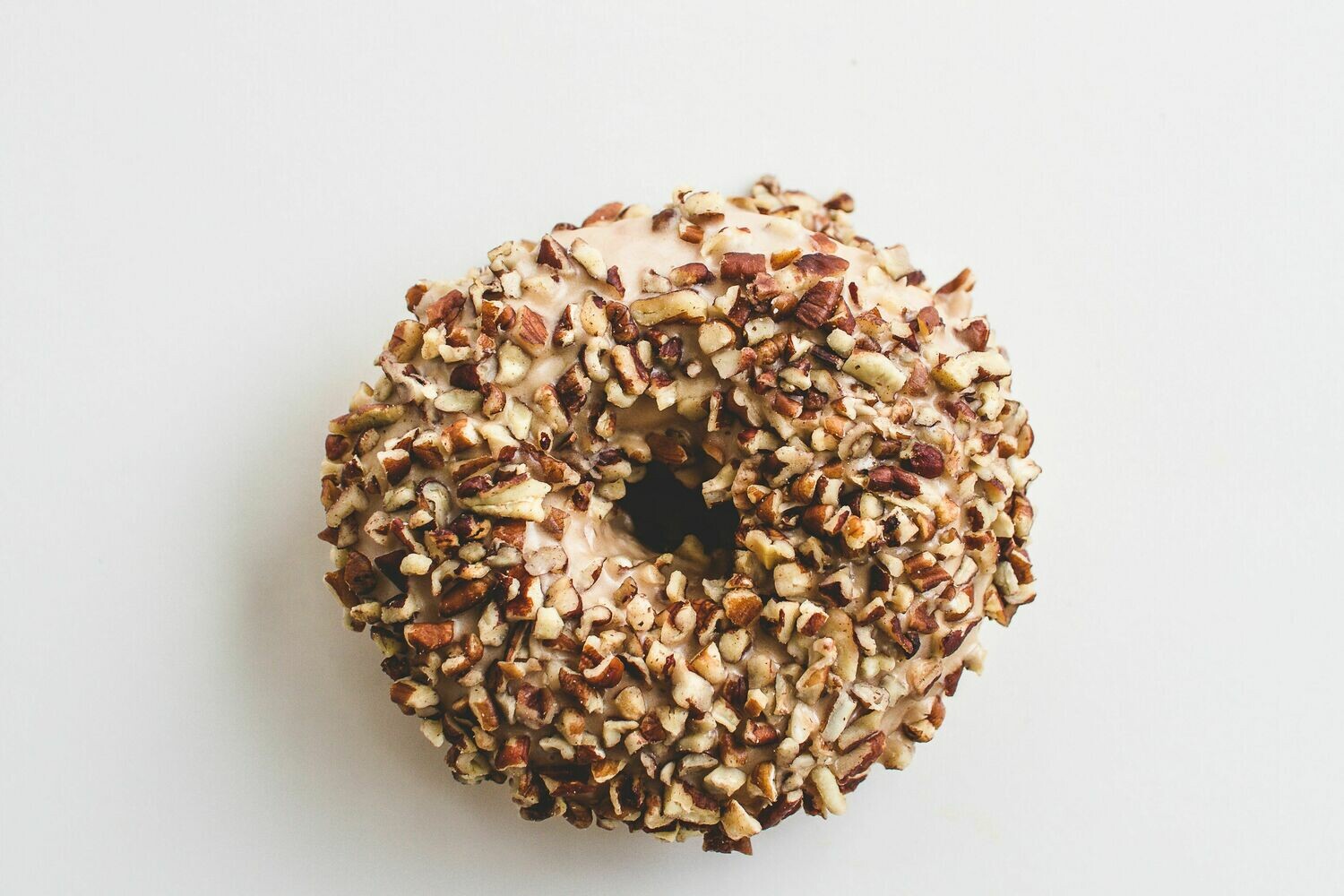 Yeast Donut, Maple Icing, Crushed Pecans (Single Donut) Yeast Donut, Maple Icing, Crushed Pecans (Single Donut)