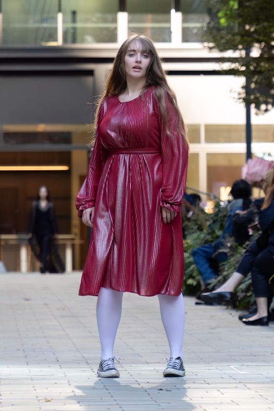 Red Shine Dress