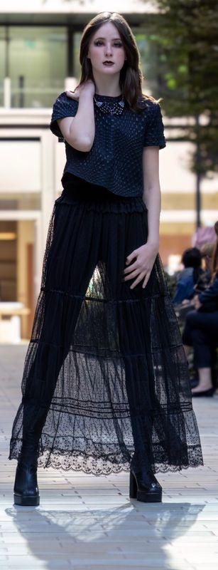 Black Laced Skirt