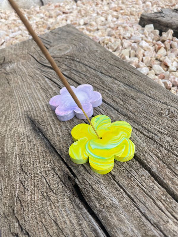 Portainciensos mini flores
