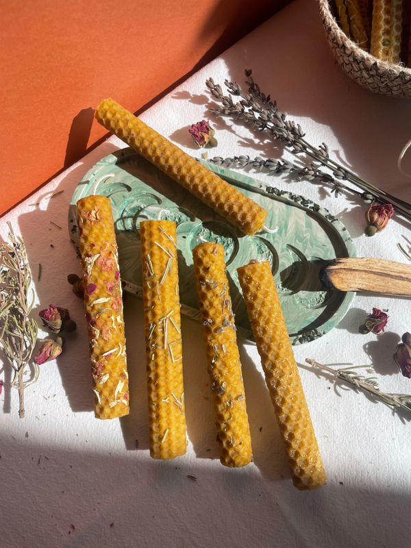 Vela miel panal tamaño L