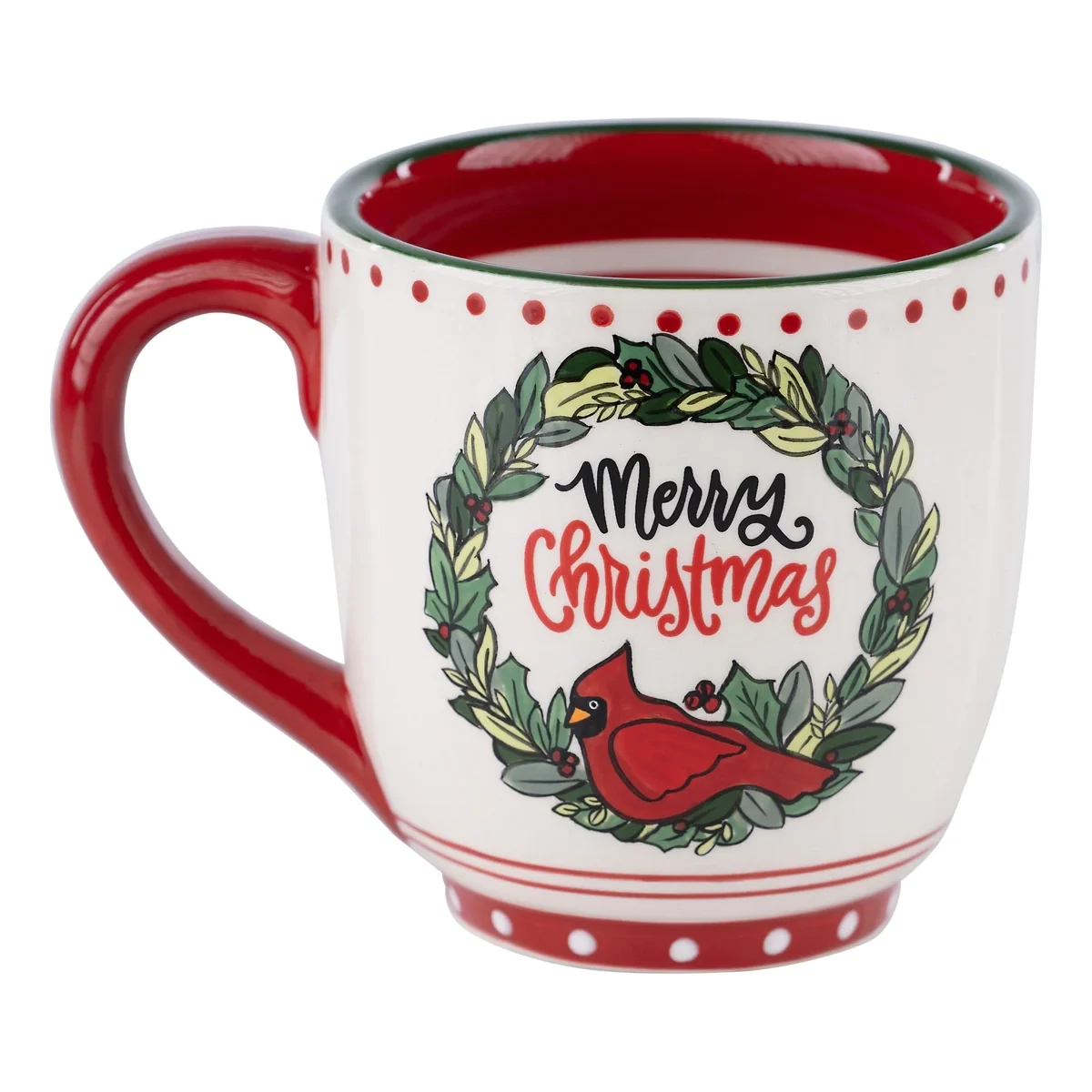 Red Bird Merry Christmas Mug