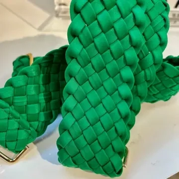 Woven Neoprene Strap GREEN | shoptaylorgray