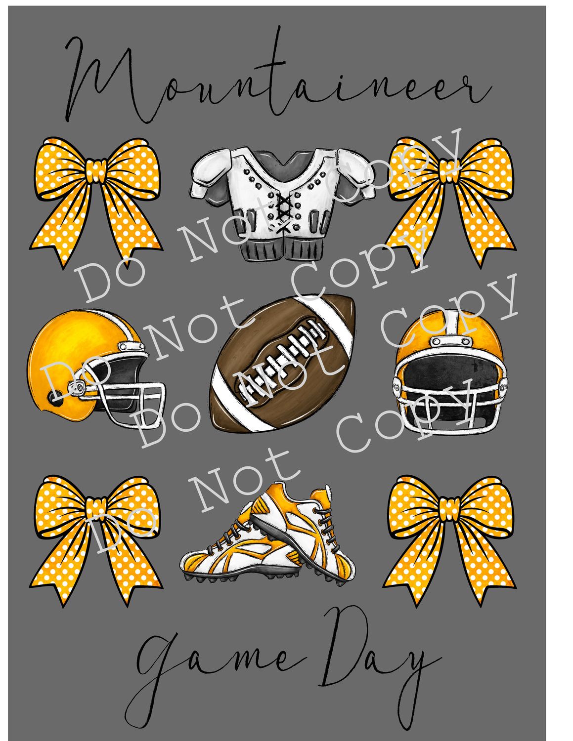 Game Day Bows &amp; Helmets Spirit Shirt