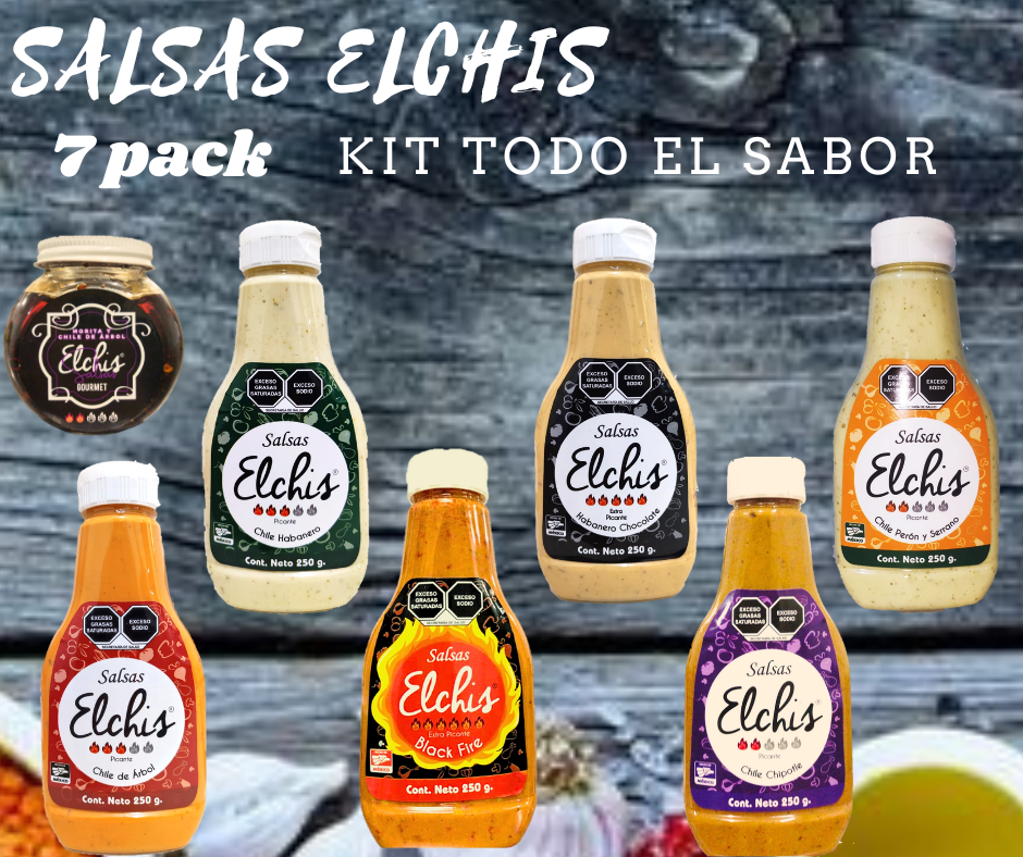 Salsa Elchis Mix Todo el Sabor - 1 Elchis de cada versión