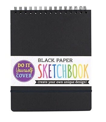 Black DIY Cover Sketchbook 8 X 10.5