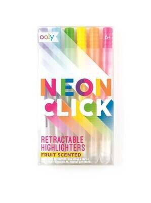 Neon Click Scented Retractable Highlighters