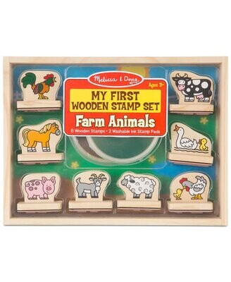 My First Wooden Stamp Set - Animals