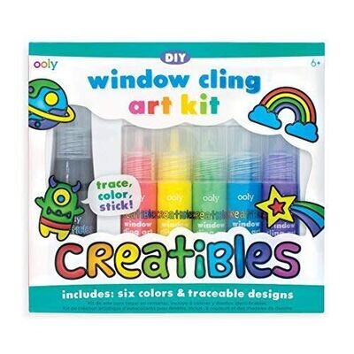 Creatibles DIY Window Cling Art Kit - Set of 7