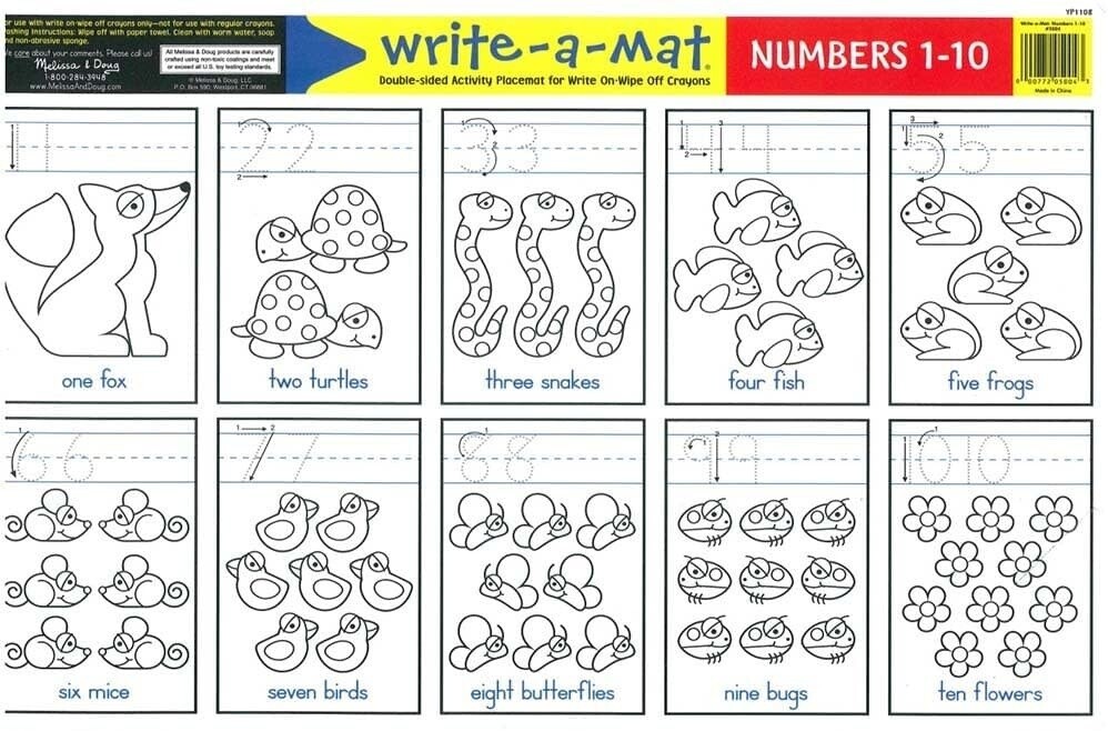 Numbers 1-10 Mat