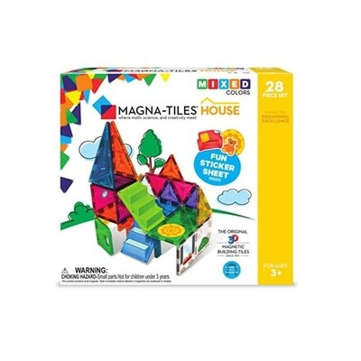 Magna-Tiles House 28 Piece Set - size: 11 x 2.5 x 10 inches