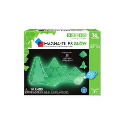 Magna-Tiles Glow 16 Piece Set - size: 9 x 2 x 7.5 inches