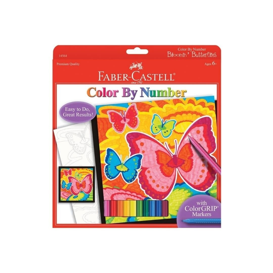 Color By Number Bloomin&#39; Butterflies