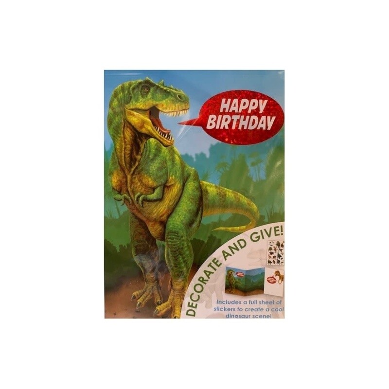 DINOSAUR FOIL DECORATE YOUR OWN CARD