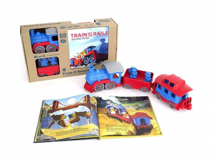 Green Toys Train and Book Set