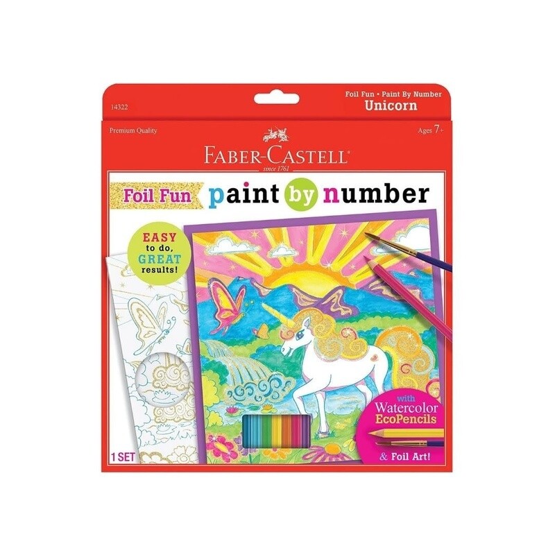 Paint By Number Unicorn Foil Fun