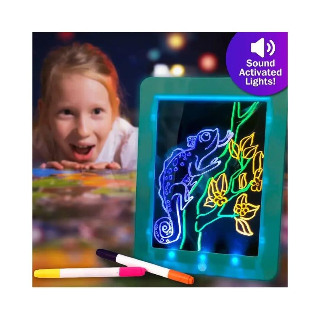 Disco Scribble - Light-up Sound Activated Drawing Board  Blue