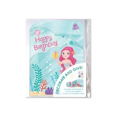 DECORATE YOUR OWN: MERMAID CARD