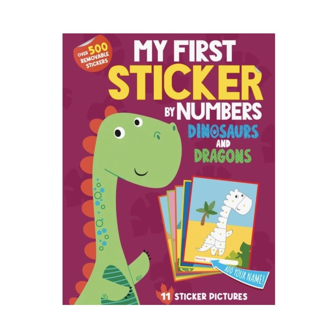 My First Sticker By Numbers: Dinosaurs and Dragons