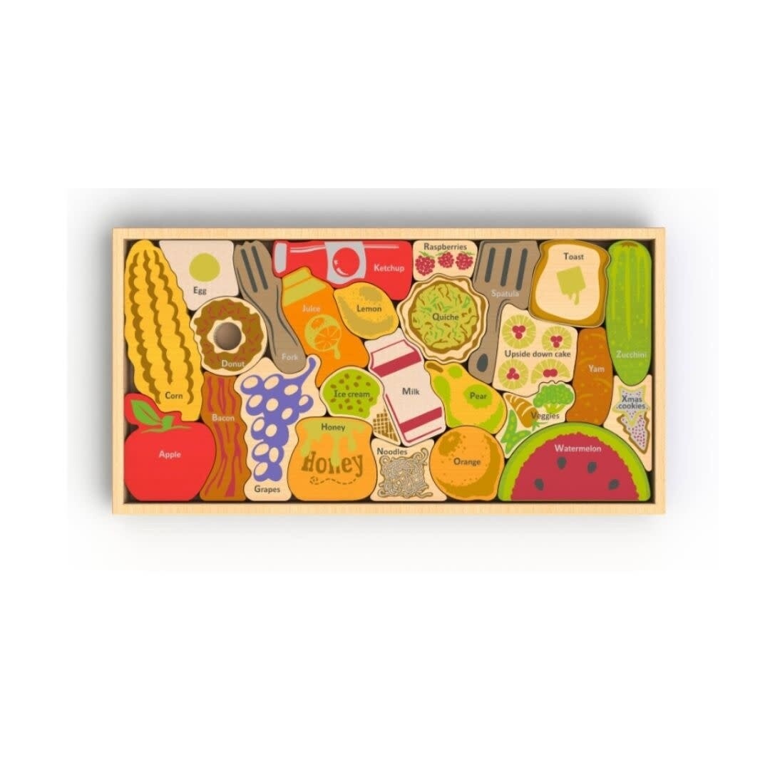 Alphabites A-Z Food Puzzle &amp; Playset