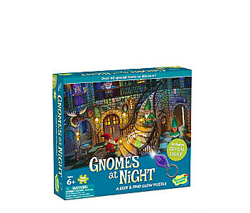 SEEK &amp; FIND GLOW PUZZLE: GNOMES AT NIGHT