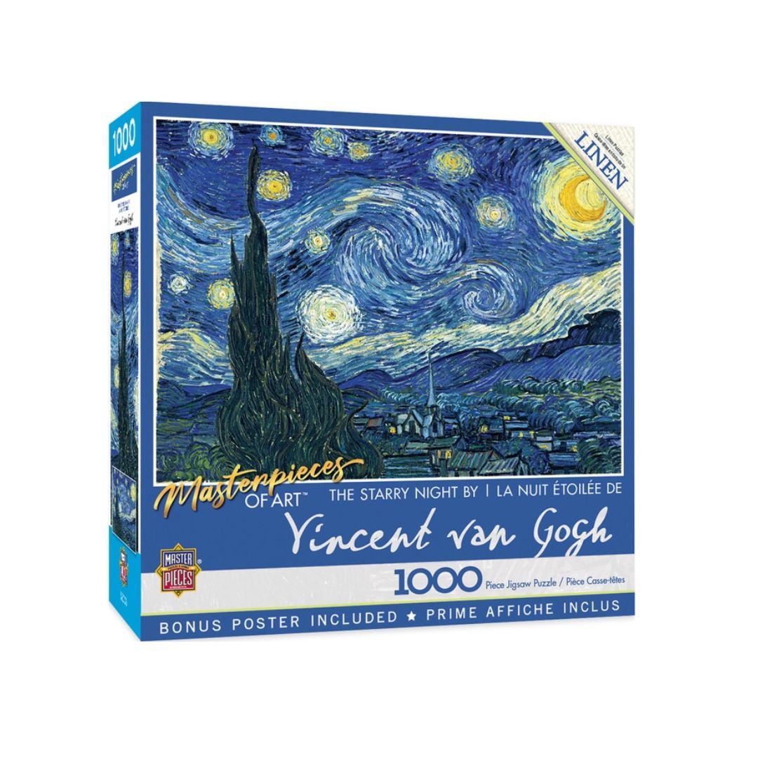 Masterpieces of Art - The Starry Night 1000 Piece Puzzle