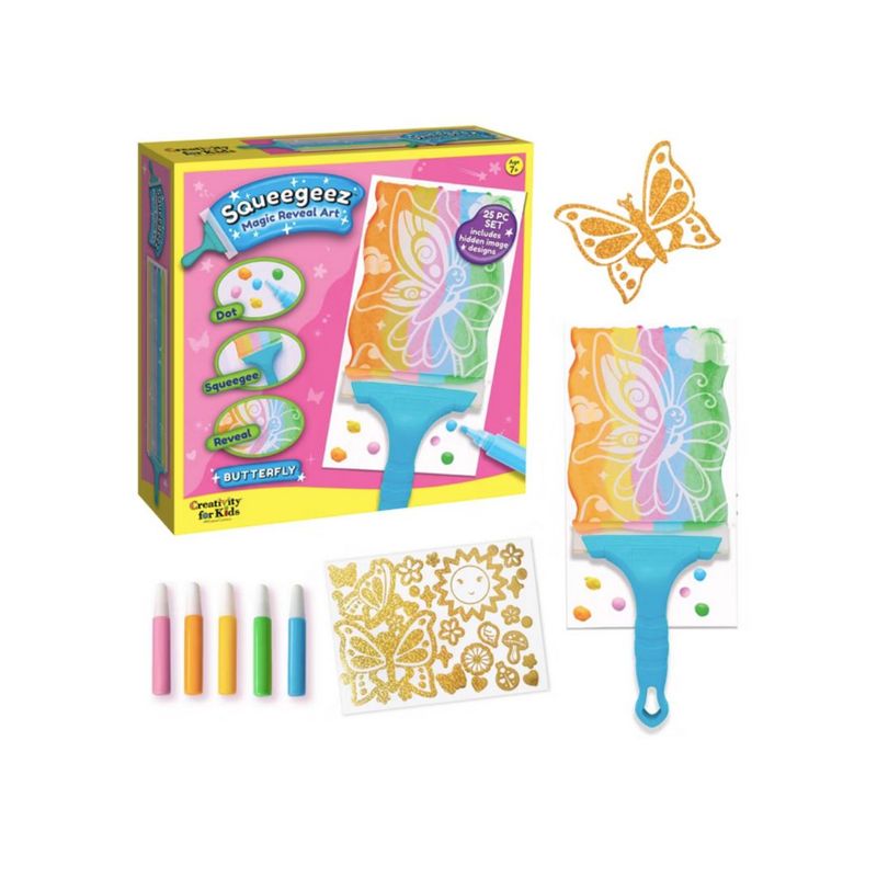 Squeegeez Magic Reveal Art Butterfly