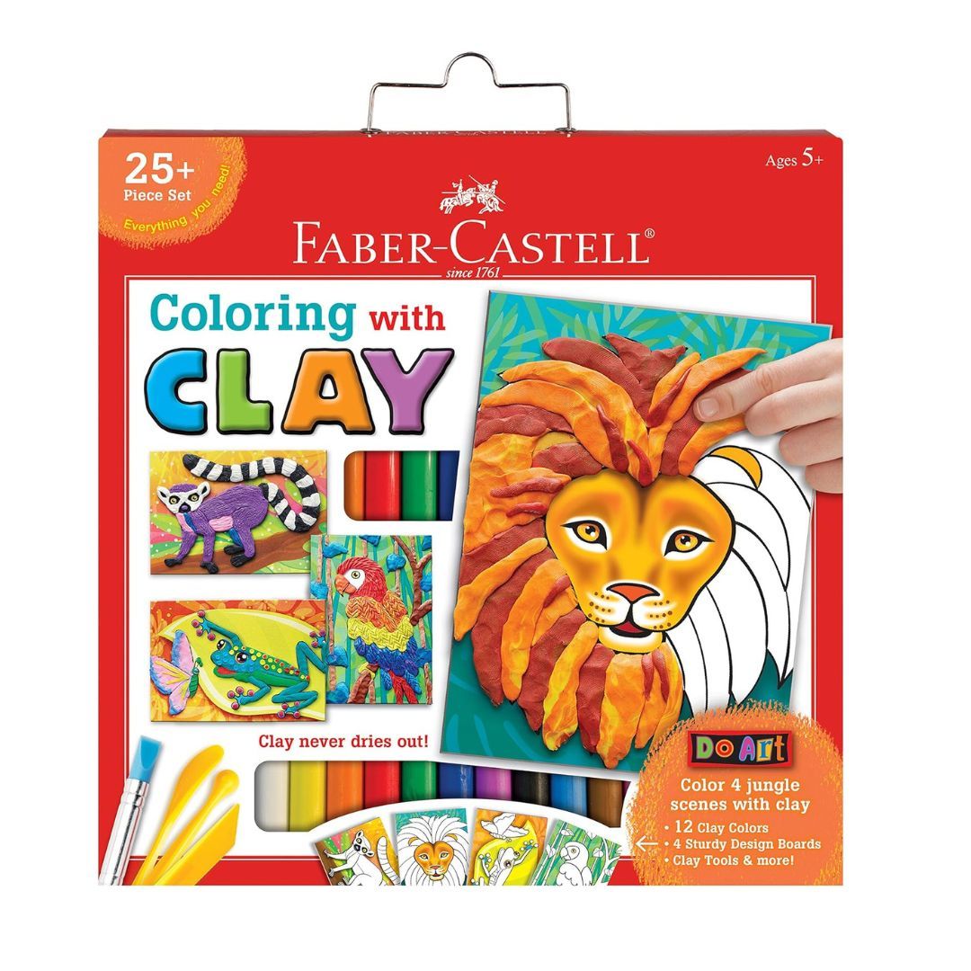 DO ART COLORING WITH CLAY