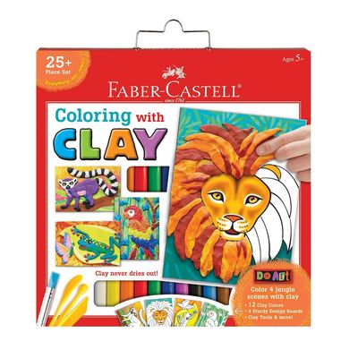 DO ART COLORING WITH CLAY