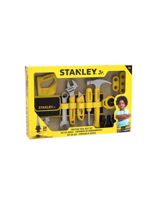 Red Toolbox Stanley Jr. Pretend Play Tools &amp; Toolbelt Set
