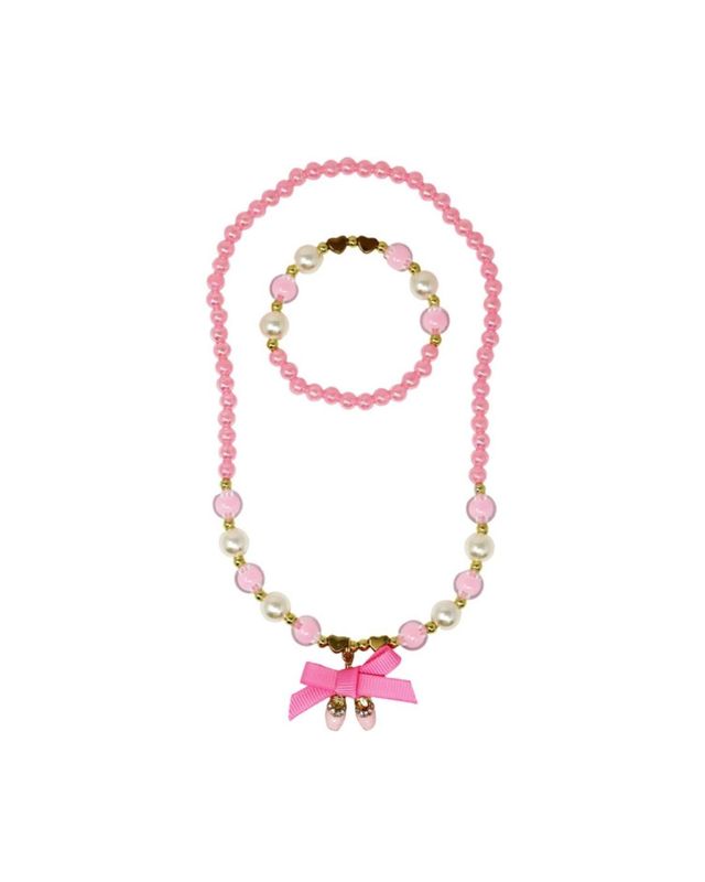 Ballerina Bow Necklace &amp; Bracelet Set