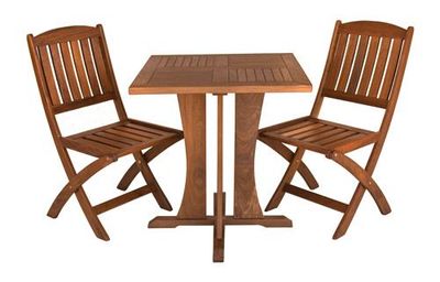Square Cafe Table and Classic Side Chair Set