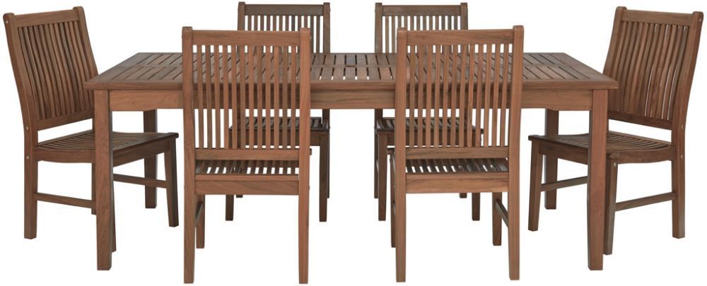 7 Foot Rectangular Table & New Wave Chair Set