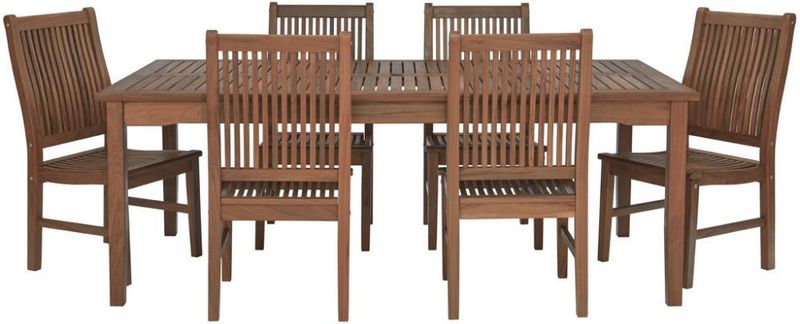 7 Foot Rectangular Table & New Wave Chair Set
