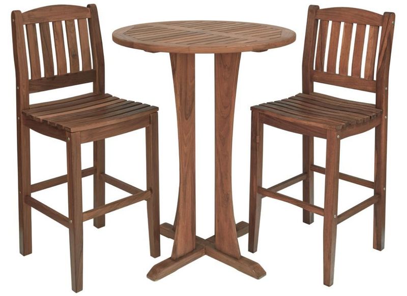 Round Bistro Cafe Table and Bistro Side Chair Set
