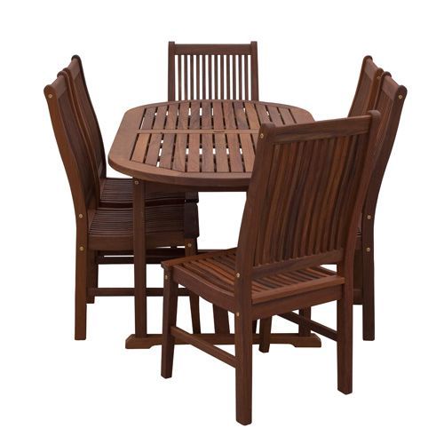 Oval Dining Table & New Wave Chair Set