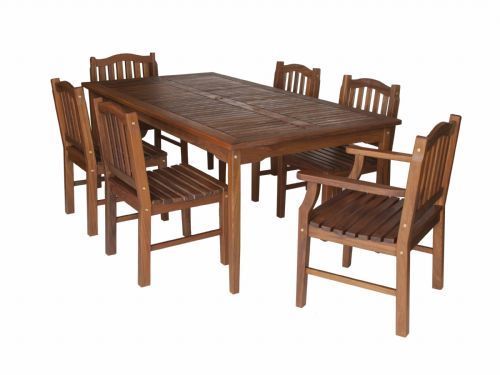 7 Foot Rectangular Table & Etta Chair Set