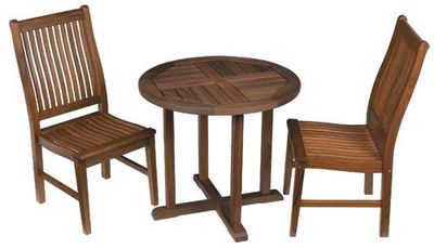 Round Cafe Dining Table & New Wave Chair Set Round Cafe Dining Table & New Wave Chair Set