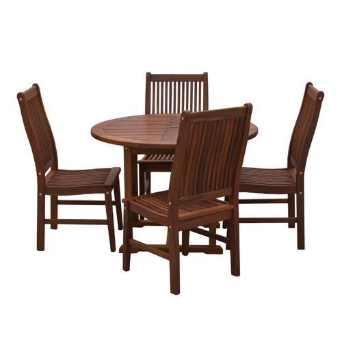 42 inch Round Dining Table and New Wave Chair Set