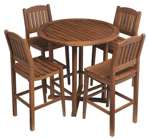 Bistro Round Dining Table & Bistro Side Chair Set