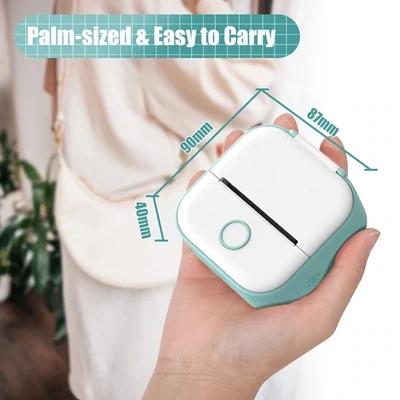 Portable Mini Wireless Thermal Pocket Printer Self-adhesive Stickers Use for DIY,Journal Sticker