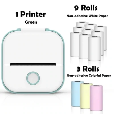 Portable Mini Wireless Thermal Pocket Printer Self-adhesive Stickers Use for DIY,Journal Sticker