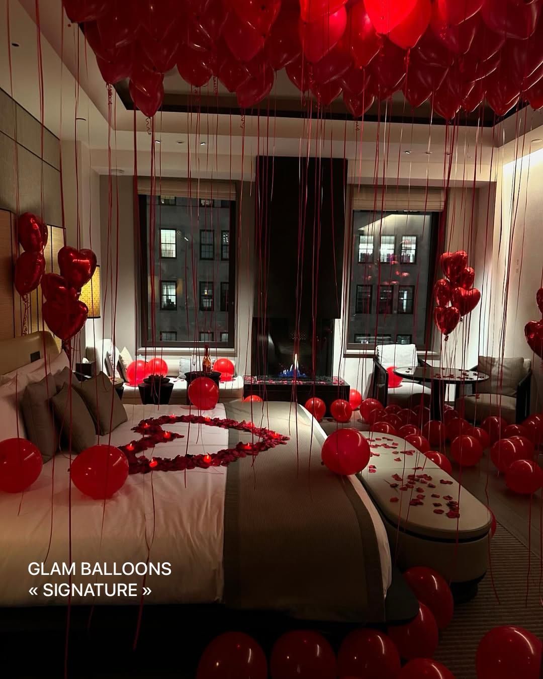 Package Glam Balloons "Signature" (Suite ou Appartement)