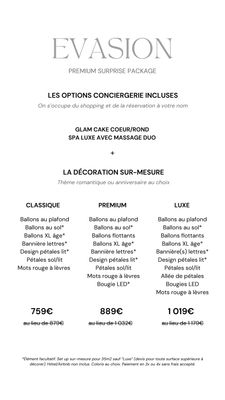 Glam Balloons Package "Evasion"