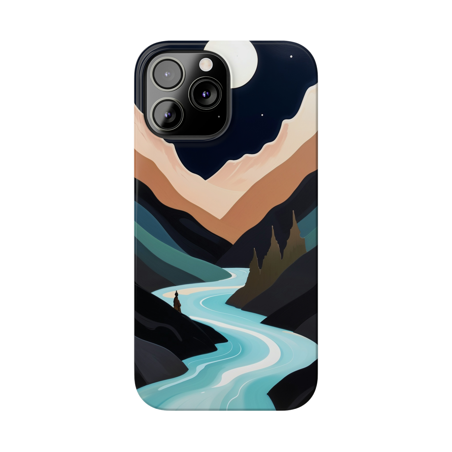Mountain Vista | Ultra-Slim Glossy iPhone Case with Wireless Charging
